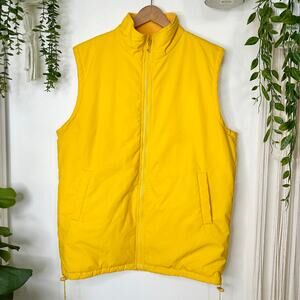 Blue 2 Tangerine Yellow Insulated Gorpcore Streetwear Utility Weather Vest XL